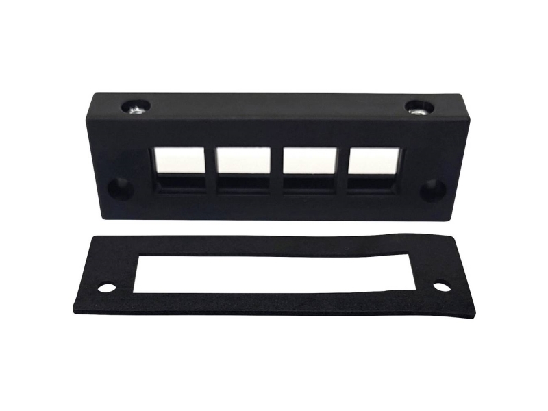 Tru Components Dvk-W4 Kabelindføringsliste Klemme-Diameter (Max.): 16 Mm Polyamid Sort 1 Stk