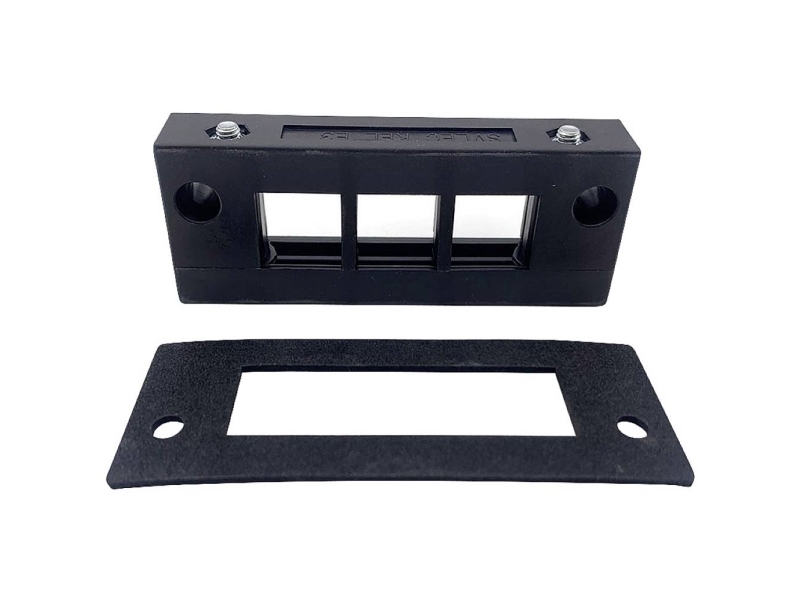 Tru Components Dvk-W3 Kabelindføringsliste Klemme-Diameter (Max.): 16 Mm Polyamid Sort 1 Stk