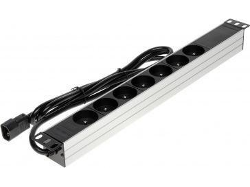 Delta Steckdosenleiste 19" 1U 7X Cee 7/5 (Pd-7/Rack/Iec)