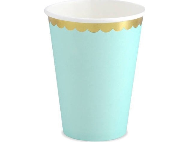 PartyDeco krus (engang) i lyseblå 220 ml one size