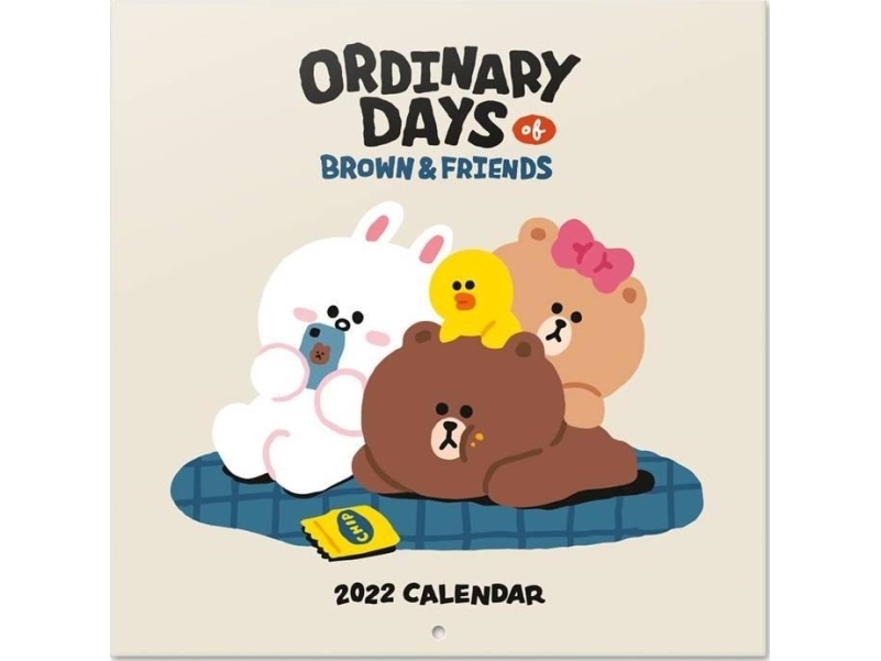 Alternativ bild 0 för Line Friends Line Friends - Väggkalender 2022 30 x 30 cm