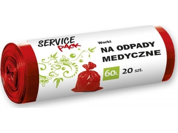 Stella Affaldsposer Til Medicinsk Affald Stella, Ldpe, 60 L, 20 Stk