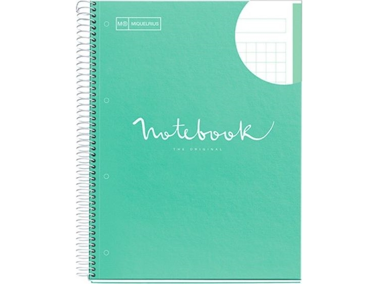 Miquelrius Emotions Notesbog, A4, 80 Ark, 90 G, Mint