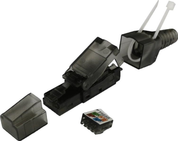 Alantec Rj45 Utp-Stecker Kat.6 Poe+ Werkzeuglos Für "Dickes" Kabel 22-24 Awg