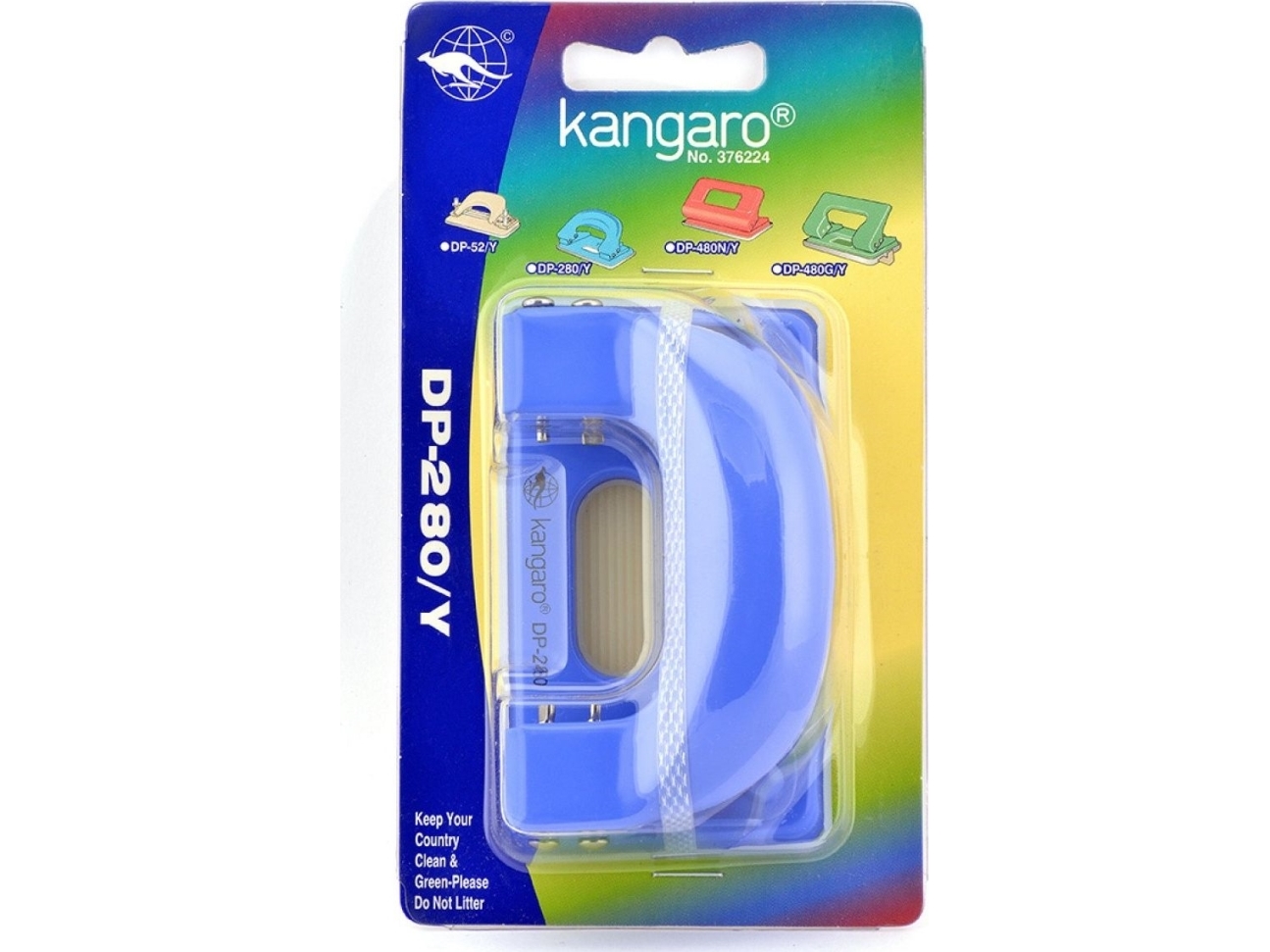 Locher Kangaro Dp-280Y – 11 Blatt – Blau (Kadp280y-21)
