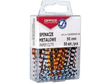 Büroartikel Zebra-Metallklammern 50Mm 30Stk.