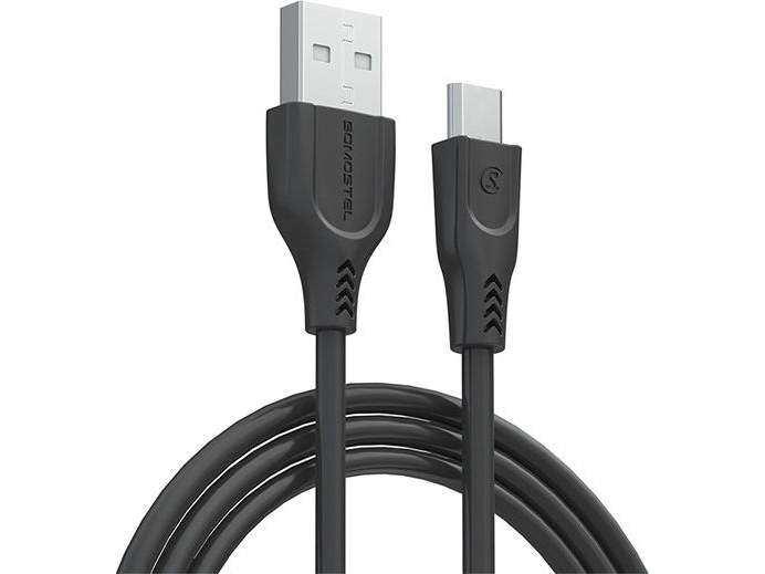 Somostel Usb-A - Usb-C 3 M Usb-Kabel Sort (Sms-Bt03 Usb - Usb Type C Sort)