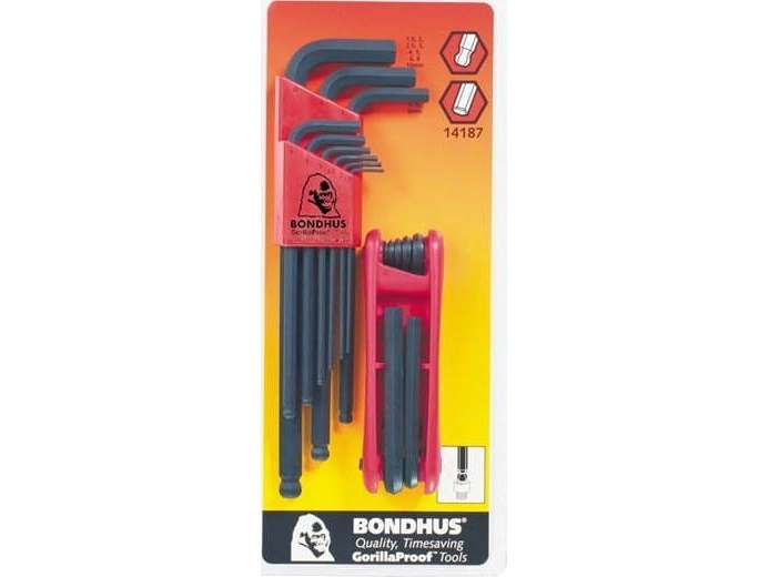 Bondhus Unbrakonøgler Hex Sæt 10999+12587 (Bo14187)