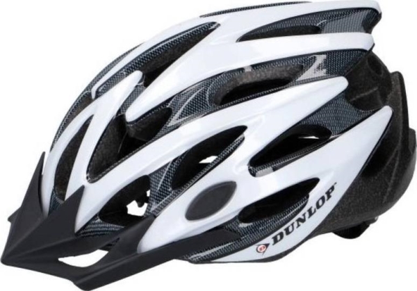 Dunlop Mtb Fahrradhelm Größe S (Weiß-Schwarz)