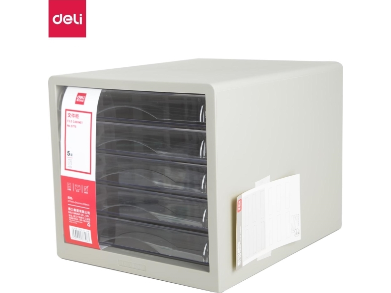 Deli 5-Schubladen-Korb Deli 9775 Grau
