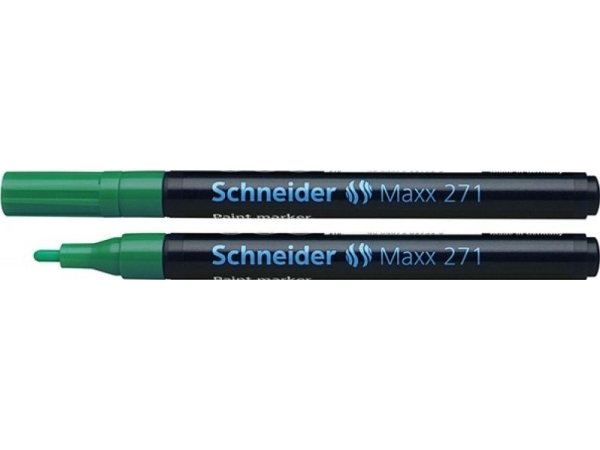 Schneider Schreibgeräte Maxx 271, Grøn, Blå, 1 farver, Projektilspids, Rund, 1 mm