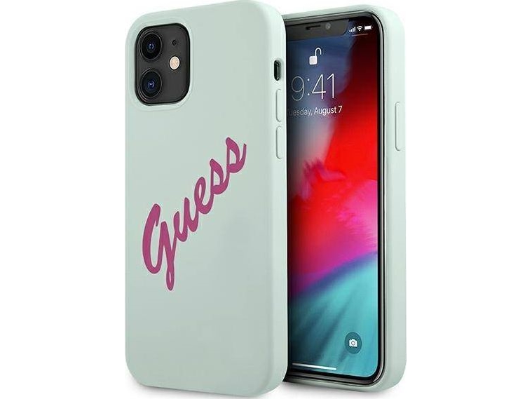 Apple Iphone 12 Mini Guess Dėklas Silikoninis Vintage (Guhcp12slsvsbf) Mint