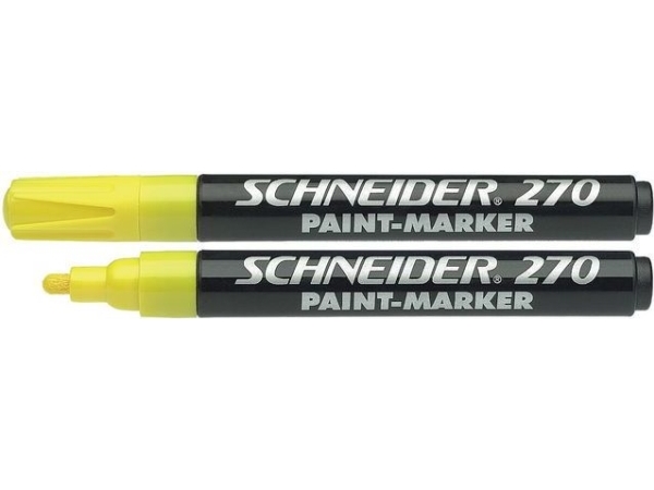 Schneider Schreibgeräte Maxx 270, Gul, Blå, 1 farver, Projektilspids, Rund, 1 mm