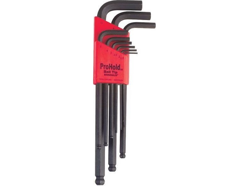 Bondhus Hexagon Socket Set 1.5 - 10 Bondhus - Long, With Ball And Lock [9 Pcs.]