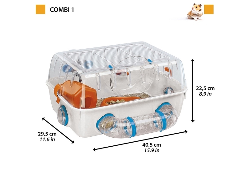 Hamsterbur FERPLAST Combi 1 - grøn technopolymer