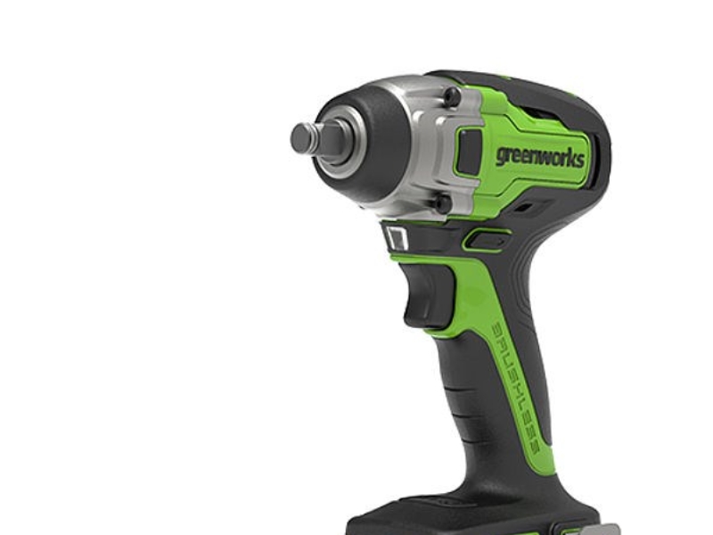 Greenworks Gd24iw400, Schlagschrauber, Pistolengriff, 1/2", Schwarz, Grün, 2800 Rpm, 400 Nm