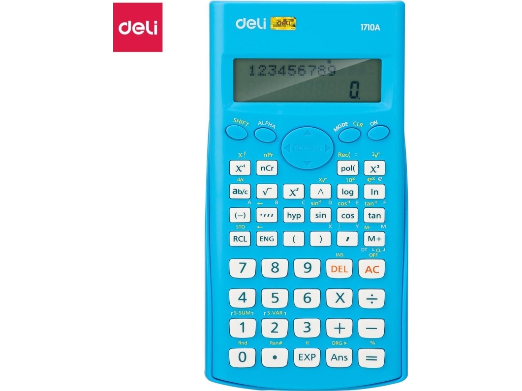 Deli-Rechner Deli 1710A 12-Stelliger Calculator Blau