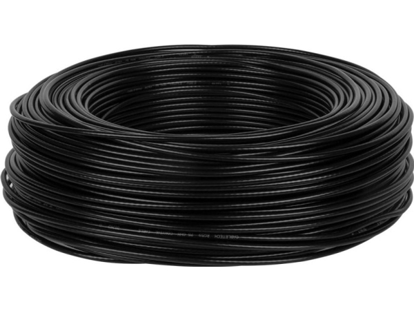Cabletech Koaxialkabel R-Tv Rg-59 200 M Rolle Schwarz
