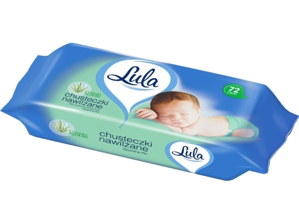 Lula fugtige klude med aloe vera, 4x72 stk