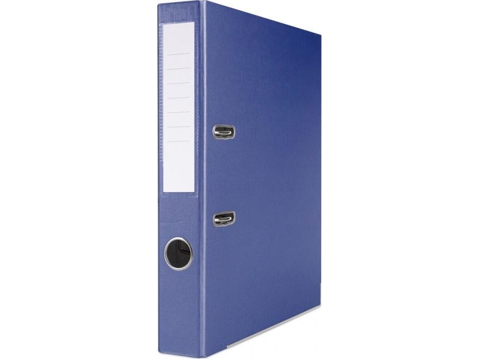 Stelbart omslag/mapper Segregator Basic BASIC-S med skinne, PP, A4/50 mm, marineblå