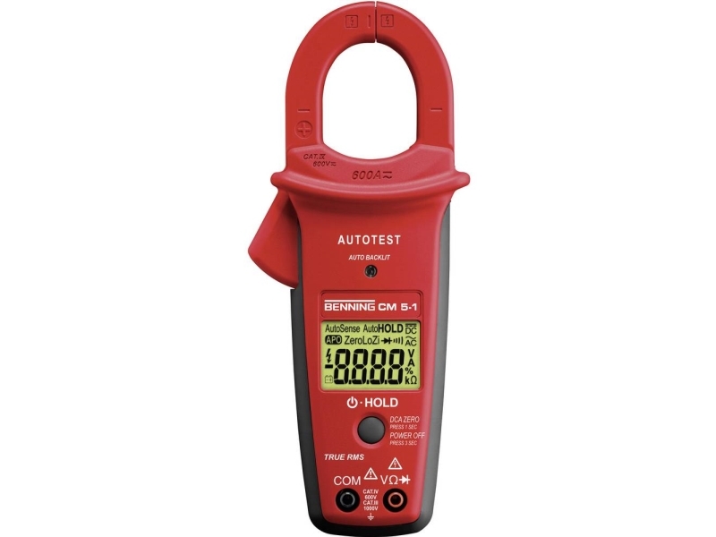 Strømtang Håndholdt Multimeter Digital Cm 5-1 Kalibreret Til Fabriksstandard (044066)