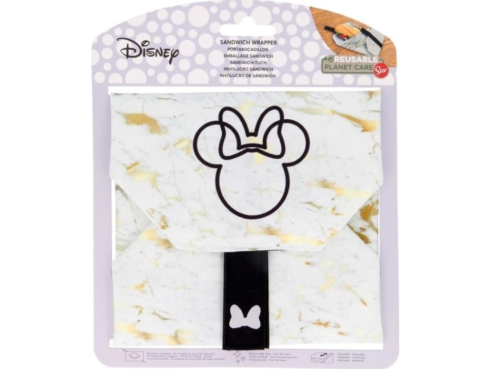 Minnie Mouse - Wiederverwendbare Frühstücks-/Lebensmittelumwicklung