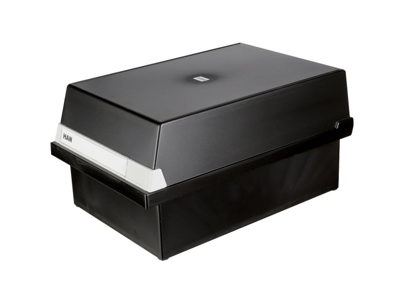 HAN 955-13 Kartonger Svart max. antal kort: 1300 kort A5 liggande | Arkivlådor | GameStuff