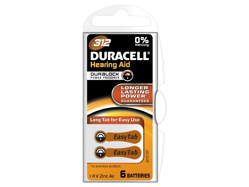 Duracell Da 312 - Batteri
