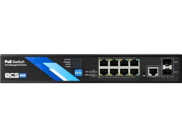 BCS-B-SP08G-2SFP BCS BASIC -kytkin PoE 8x PoE, 2xSFP