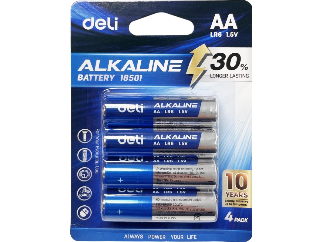 Deli-Batterie Aa/R6 4Er-Pack