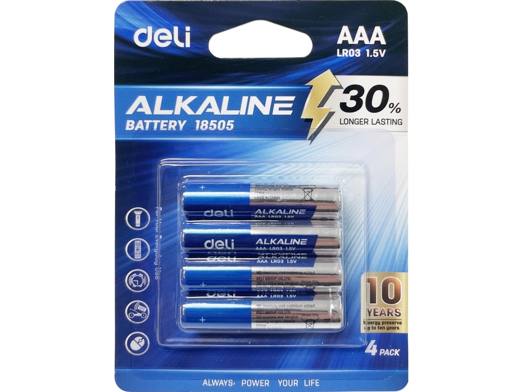 Deli Batterier Aaa/R03 4 Stk.