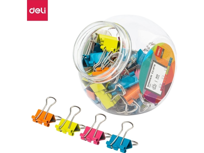 Nut-Clip 15 Mm Deli 8557 Mixfarben, Packung Mit 50 Stück
