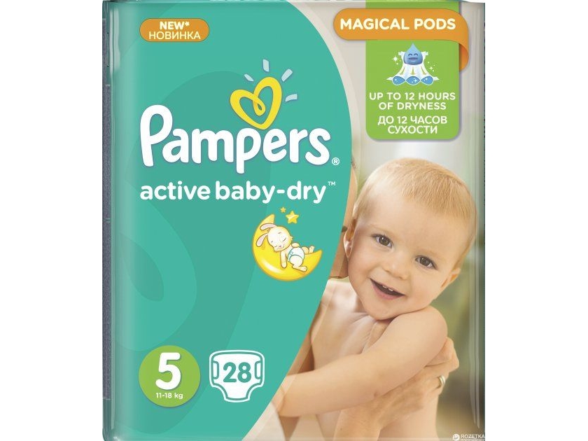 Pampers Active Baby 5 blöjor, 11-18 kg, 28 st. | Hälsa - Personlig vård - Blöjor | GameStuff