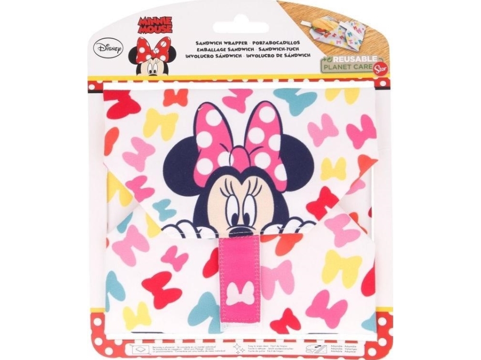 Minnie Mouse - genanvendelig madpakke-indpakning