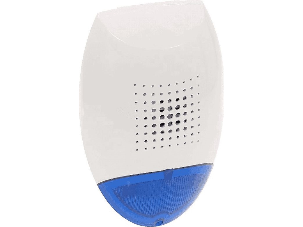 Satel udendørs akustisk-optisk signalanordning blå dynamisk transducer SD-3001 BL