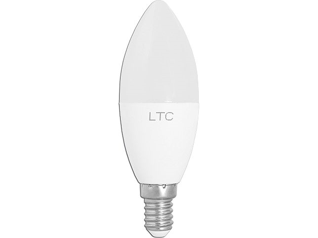 Ltc Led-Glühbirne C37 E14 Smd 7W 230V, Warmweiß, 560 Lm