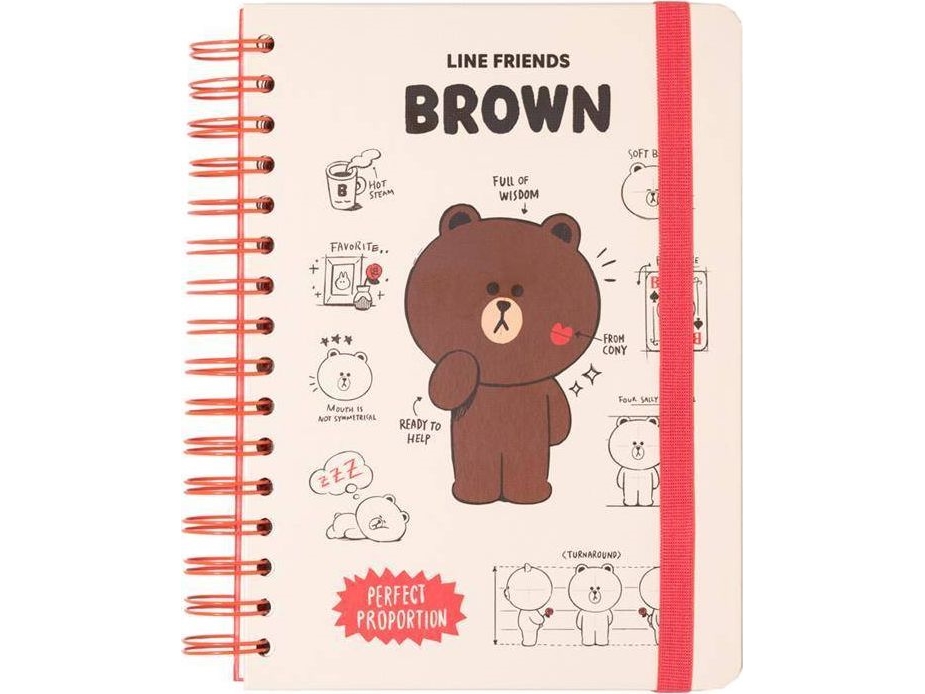 Line Friends Notes/Bloknotas A5