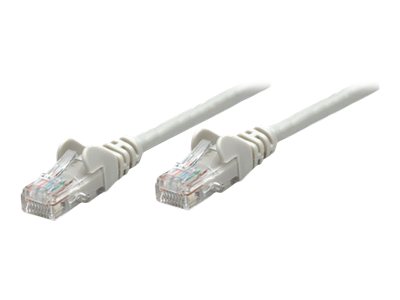 Intellinet Network Patch Cable, Cat5e, 0.5M, Grey, Cca, U/Utp, Pvc, Rj45, Gold Plated Contacts, Snagless, Booted, Lifetime Warranty, Polybag - Patchk