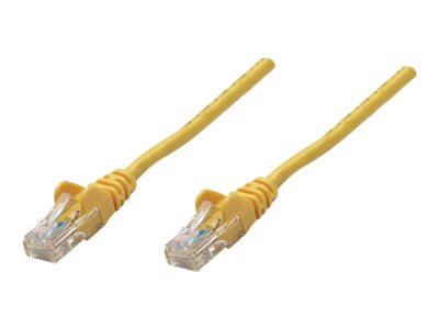 Intellinet Network Patch Cable, Cat5e, 10M, Yellow, Cca, U/Utp, Pvc, Rj45, Gold Plated Contacts, Snagless, Booted, Lifetime Warranty, Polybag - Patch