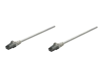 Intellinet Network Patch Cable, Cat6, 15M, Grey, Cca, U/Utp, Pvc, Rj45, Gold Plated Contacts, Snagless, Booted, Lifetime Warranty, Polybag - Patchkab