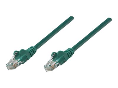 Intellinet Network Patch Cable, Cat5e, 10M, Green, Cca, U/Utp, Pvc, Rj45, Gold Plated Contacts, Snagless, Booted, Lifetime Warranty, Polybag - Patchk