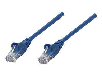 Intellinet Network Patch Cable, Cat5e, 10M, Blue, Cca, U/Utp, Pvc, Rj45, Gold Plated Contacts, Snagless, Booted, Lifetime Warranty, Polybag - Patchka