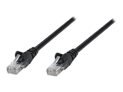 Intellinet Network Patch Cable, Cat5e, 5M, Black, Cca, U/Utp, Pvc, Rj45, Gold Plated Contacts, Snagless, Booted, Lifetime Warranty, Polybag - Patchka
