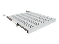 Intellinet 19" Sliding Shelf, 1U, 800 To 1000Mm Depth, Shelf Depth 550Mm, Grey - Rackhylde - Grå, Ral 7035 - 1U - 19"
