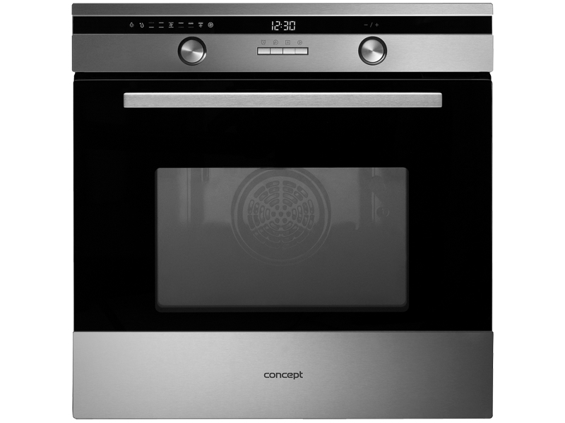 Etv7460ss, Medium, Elektrisk Ovn, 70 L, Innebygget, Sort, Rustfritt Stål, Knapper, Rotasjon