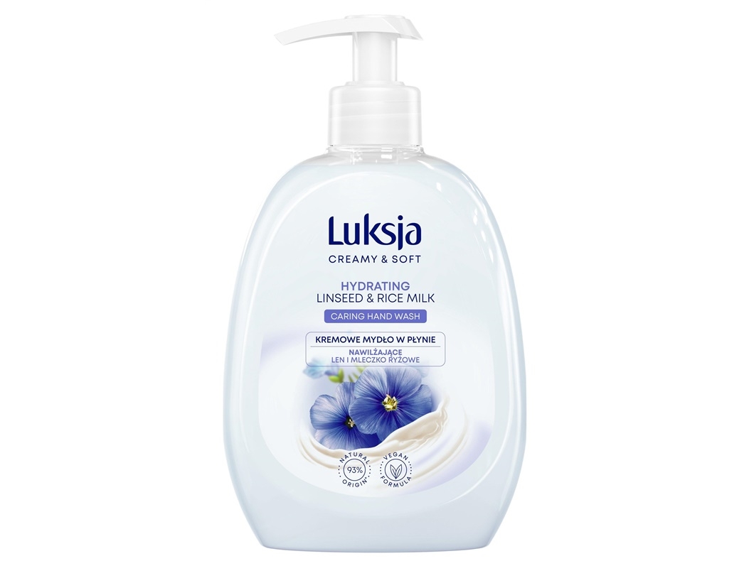 Luxja Creamy And Soft Moisturizing Liquid Soap Flax And Rice Milk 500Ml