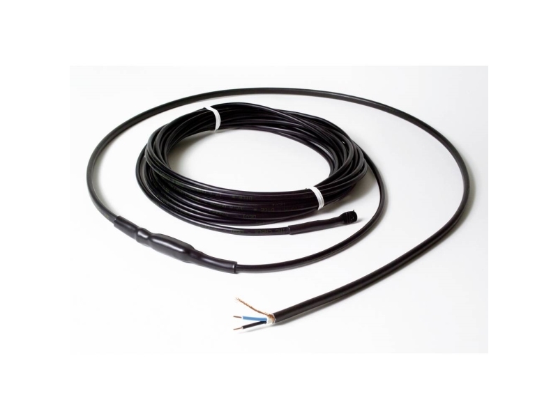 Deviflex värmekabel 63 m 30 W/m med skärm utformad för inbäddning i betong För is- och snösmältning av rännor, uppfarter etc