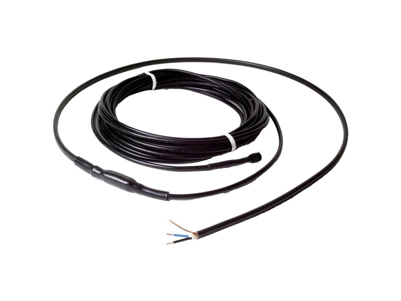 Deviflex värmekabel 27 m 30 W/m med skärm utformad för inbäddning i betong För is- och snösmältning av rännor, uppfarter etc