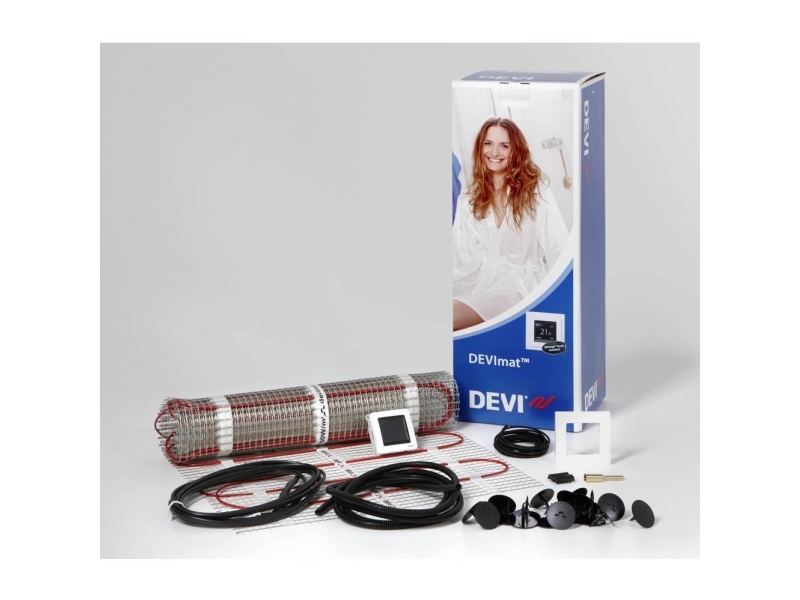 DEVI 140F0828 Sæt med tyndlags varmemåtter 1–1500 W, professionel, 10,0 m²