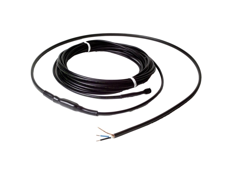 Deviflex värmekabel 45 m 30 W/m med skärm utformad för inbäddning i betong För is- och snösmältning av rännor, uppfarter etc